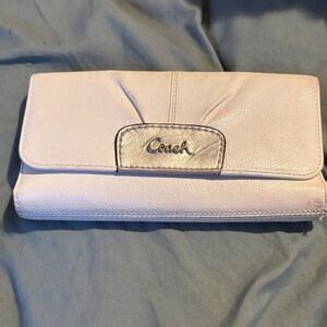 Coach Cream Leather Wallet